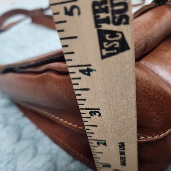 Patricia Nash Purse Leather London Saddle Bag Brown Crossbody - Picture 4 of 16